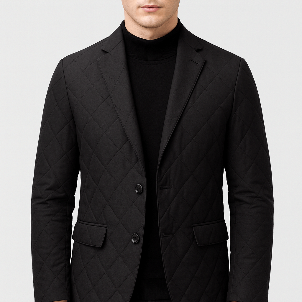 Soviska | Stylowa pikowana zimowa kurtka w diamenty