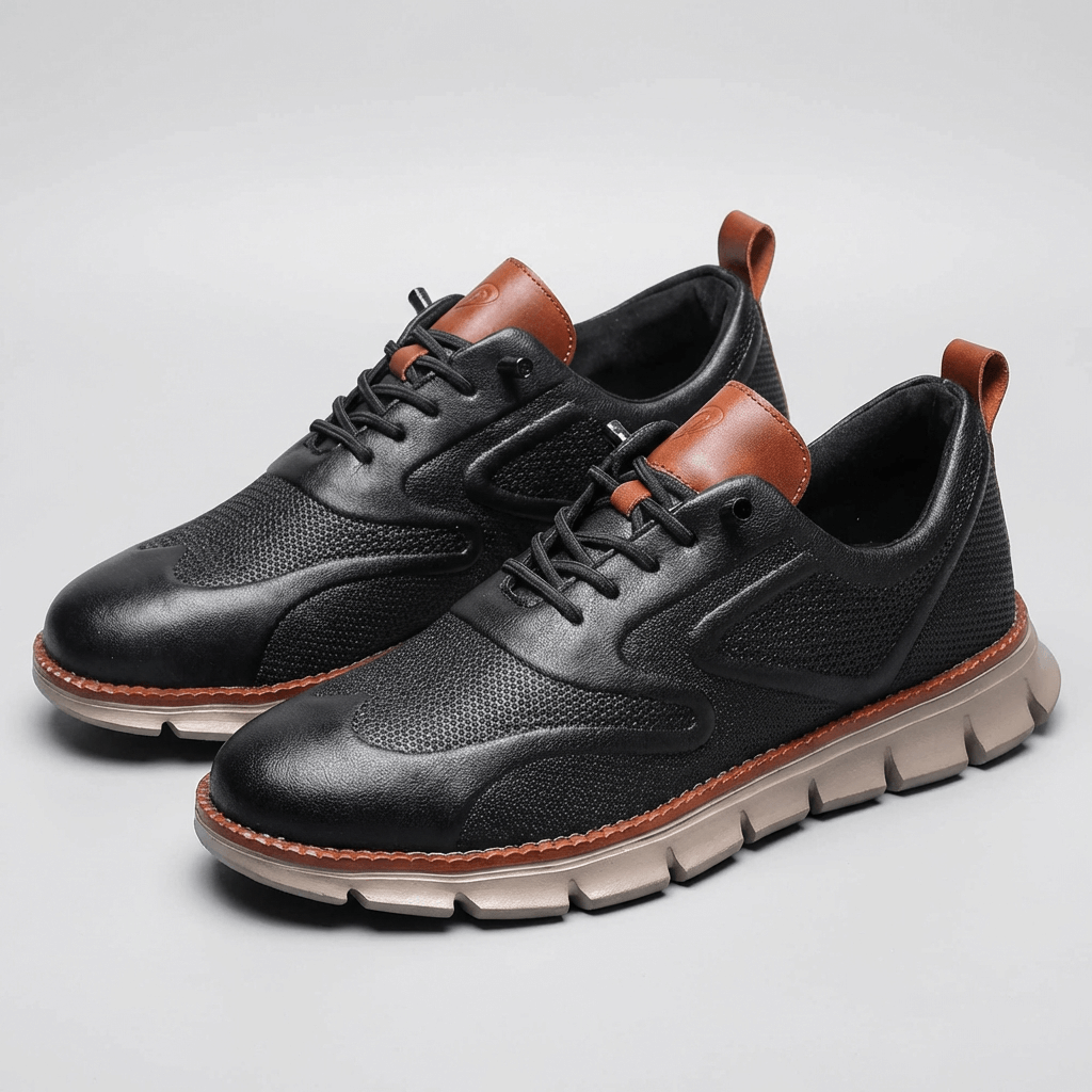 Soviska | Stylowe skórzane trampki z amortyzacją