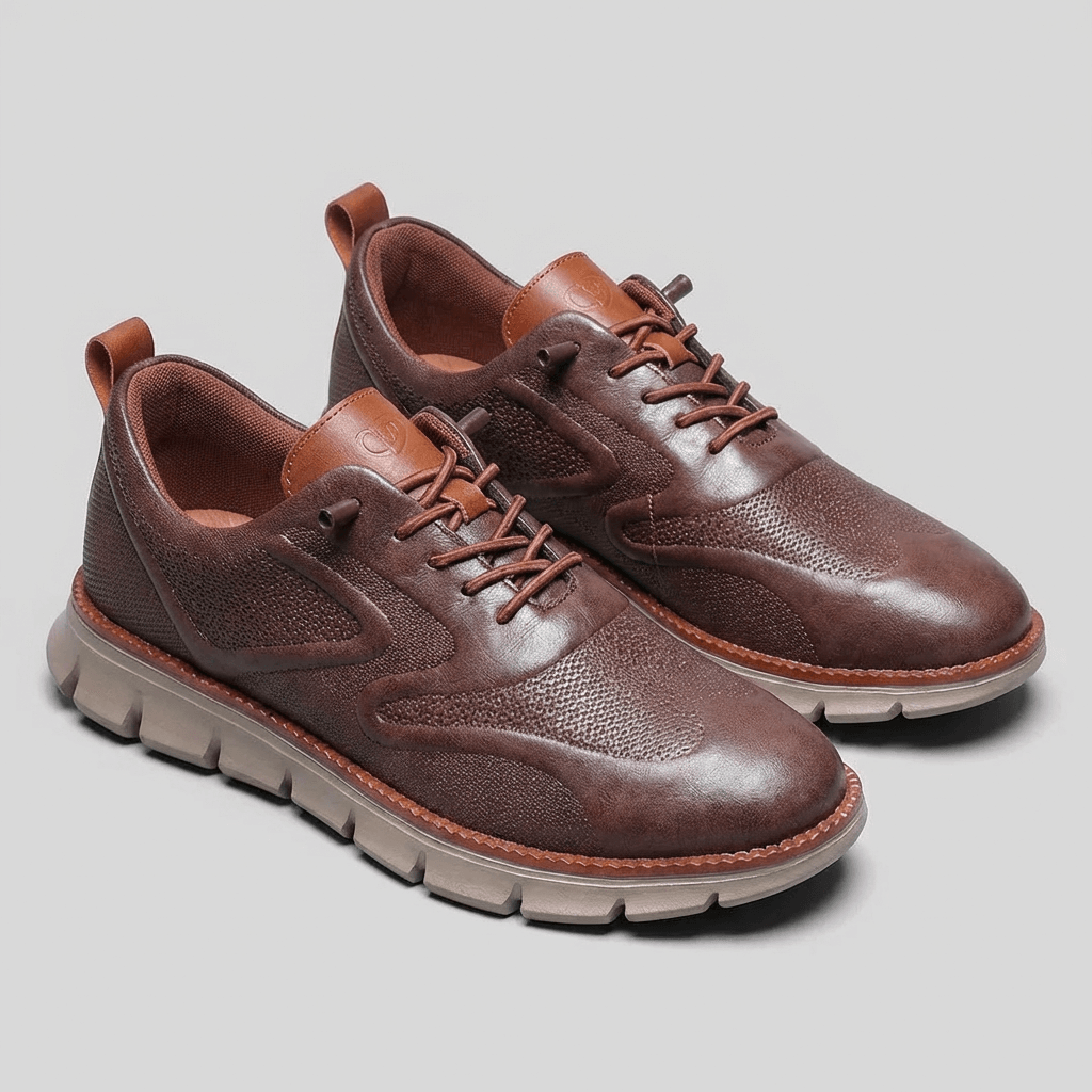 Soviska | Stylowe skórzane trampki z amortyzacją