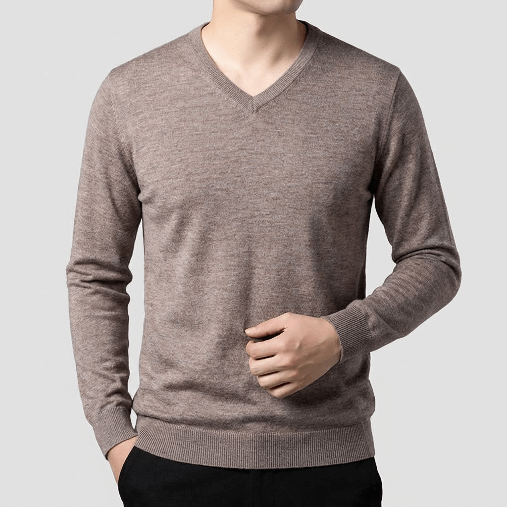 Soviska | Stylowy sweter z dekoltem w serek