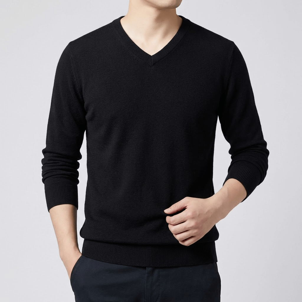 Soviska | Stylowy sweter z dekoltem w serek