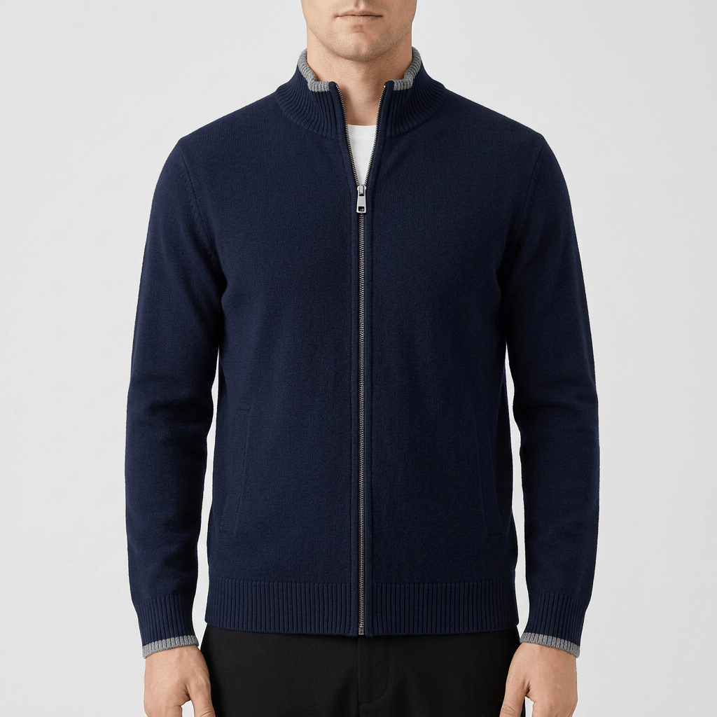 Soviska | Stylowy sweter z zamkiem błyskawicznym