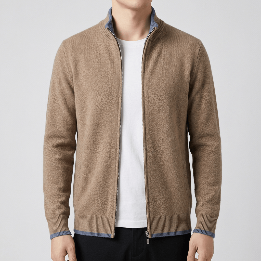 Soviska | Stylowy sweter z zamkiem błyskawicznym