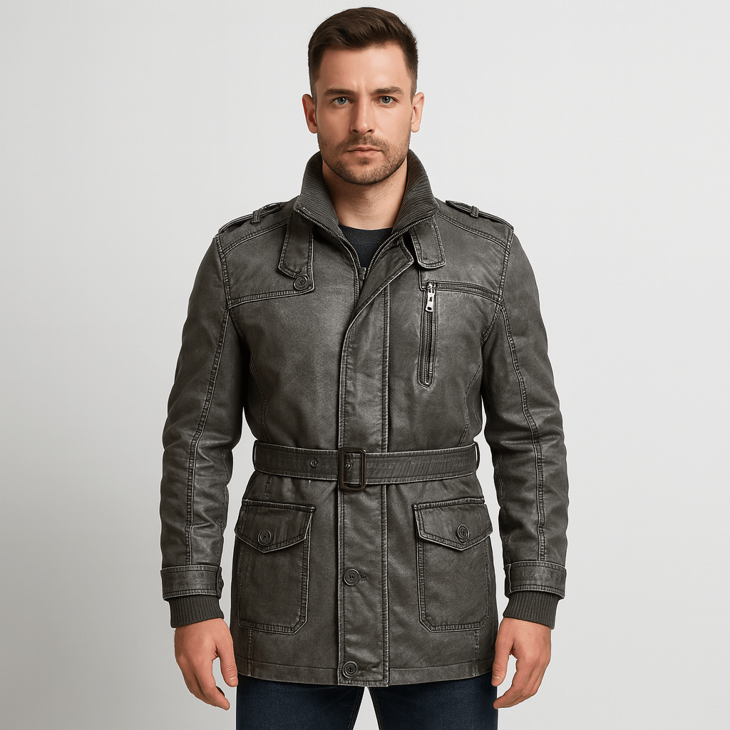 Soviska | Stylowy trencz z pluszową podszewką