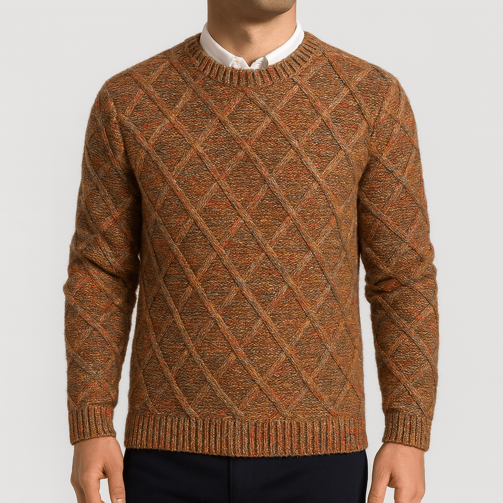 Soviska | Sweter z Geometrycznym Wzorem