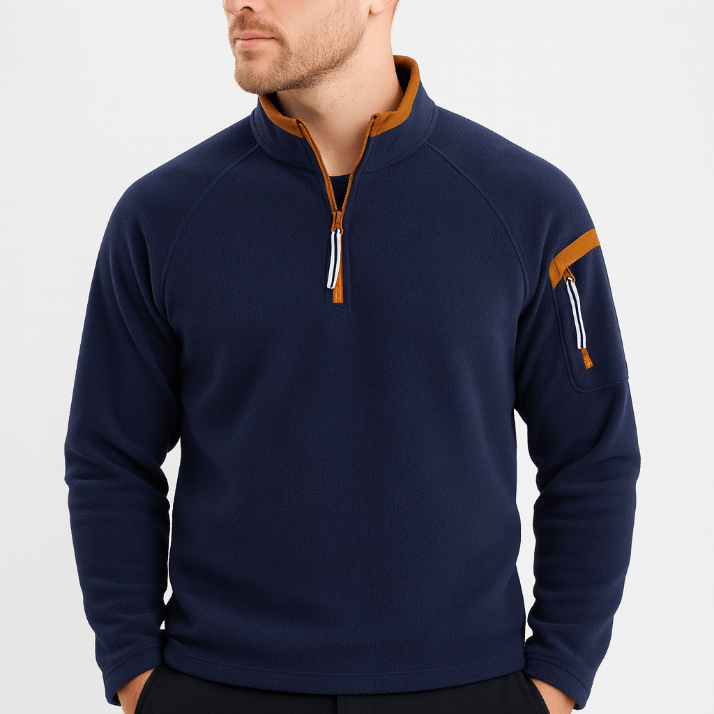 Soviska | Sweter z zamkiem i stójką