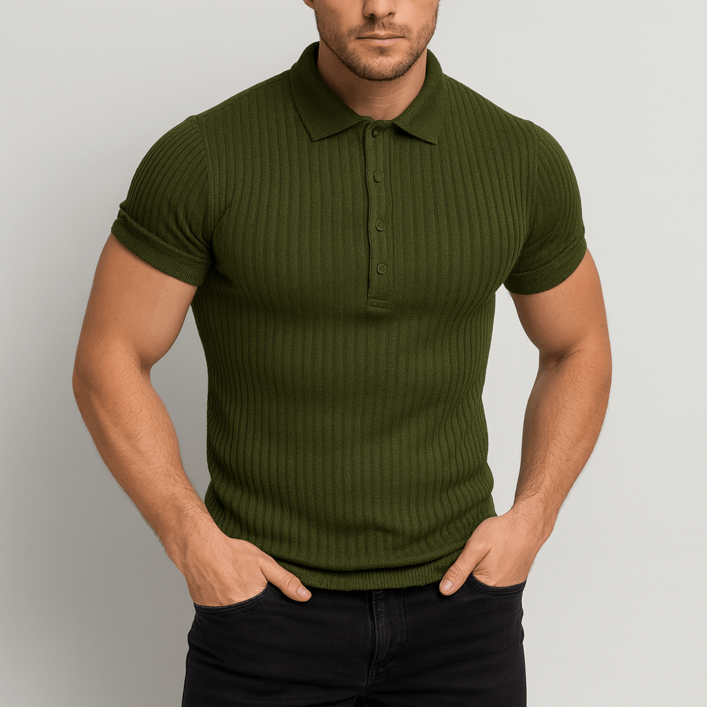 Soviska | Swobodna koszulka polo z krótkim rękawem