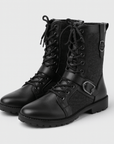 Soviska | Sznurowane botki ze skóry PU