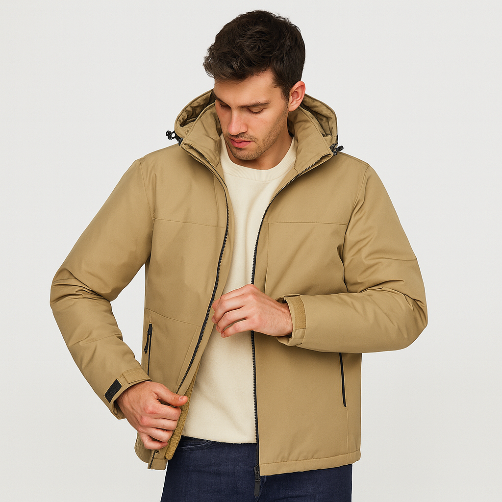 Soviska | Termiczna kurtka zimowa z regulowanym kapturem