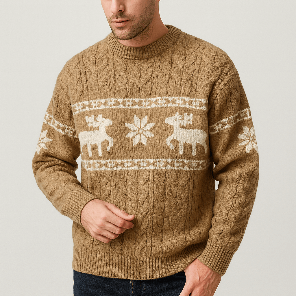 Soviska | Warkoczowy sweter z luźnym krojem