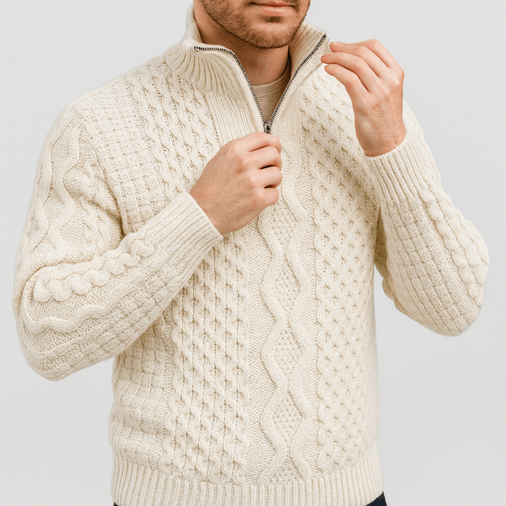 Soviska | Wełniana bluza z zamkiem błyskawicznym