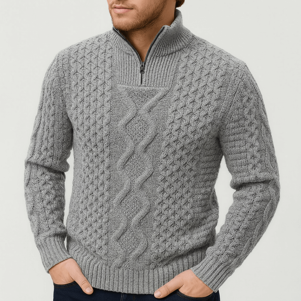 Soviska | Wełniana bluza z zamkiem błyskawicznym