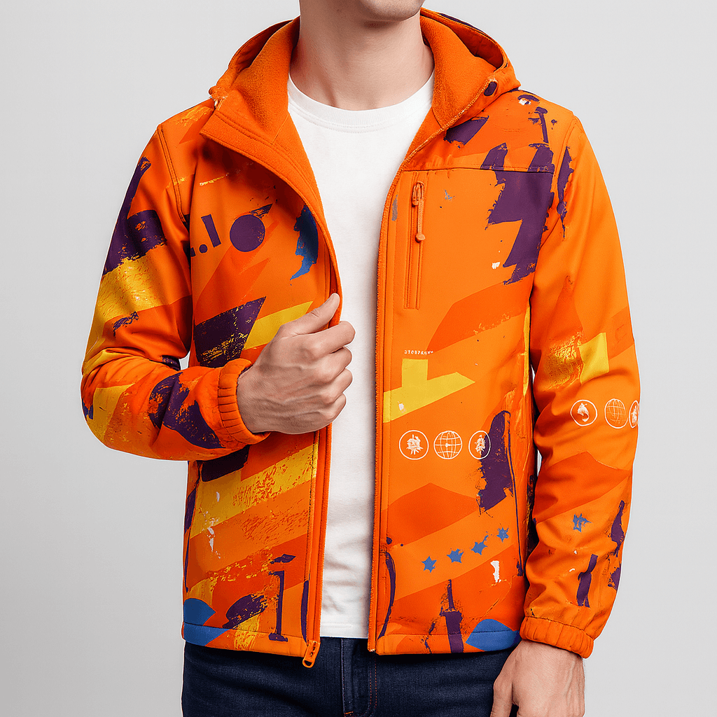 Soviska | Wiatroodporna kurtka softshell z kapturem