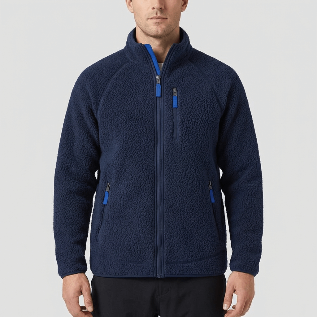 Soviska | Wygodna kurtka polarowa z wysokim kołnierzem