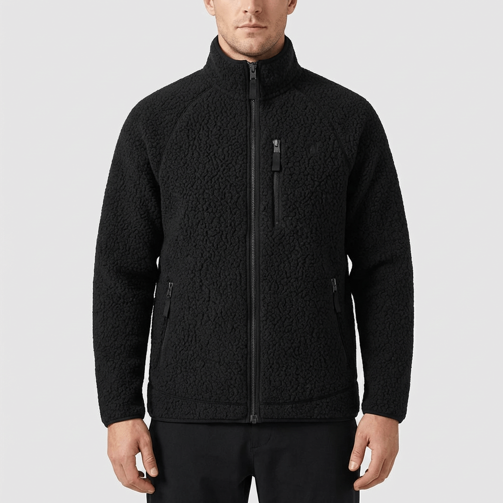 Soviska | Wygodna kurtka polarowa z wysokim kołnierzem