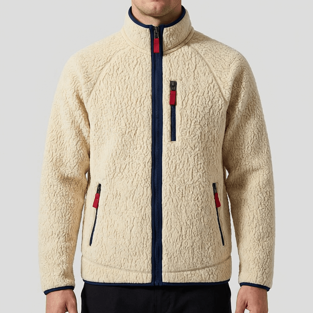 Soviska | Wygodna kurtka polarowa z wysokim kołnierzem