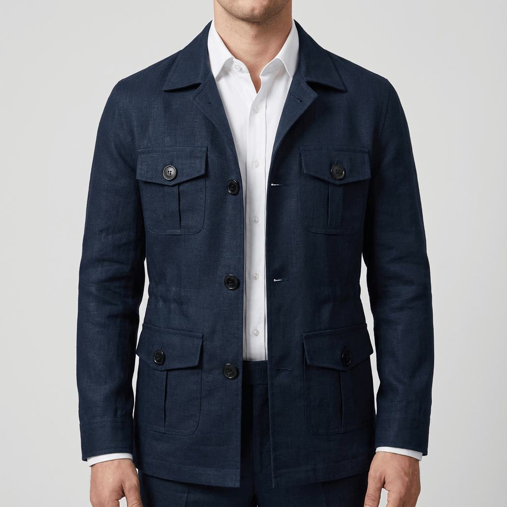 Soviska | Zamszowa kurtka myśliwska z regulowanym pasem i pikowaną podszewką