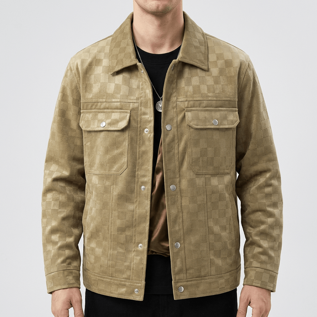 Soviska | Zamszowa marynarka z satynową wyściółką