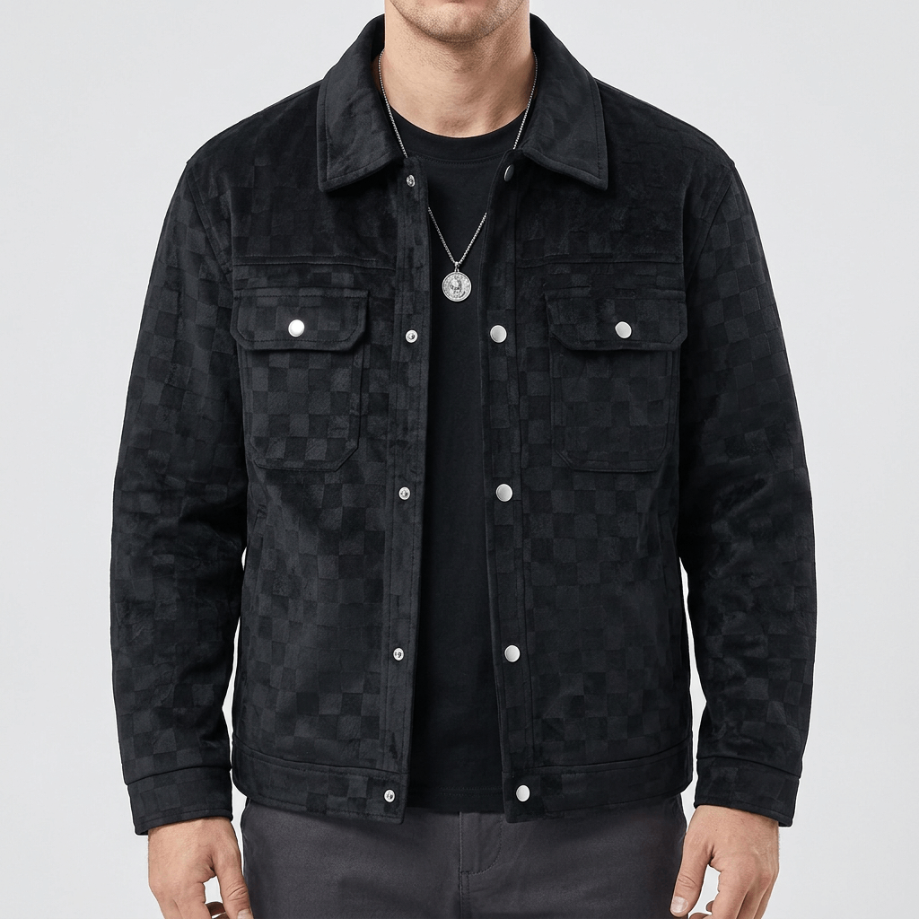 Soviska | Zamszowa marynarka z satynową wyściółką