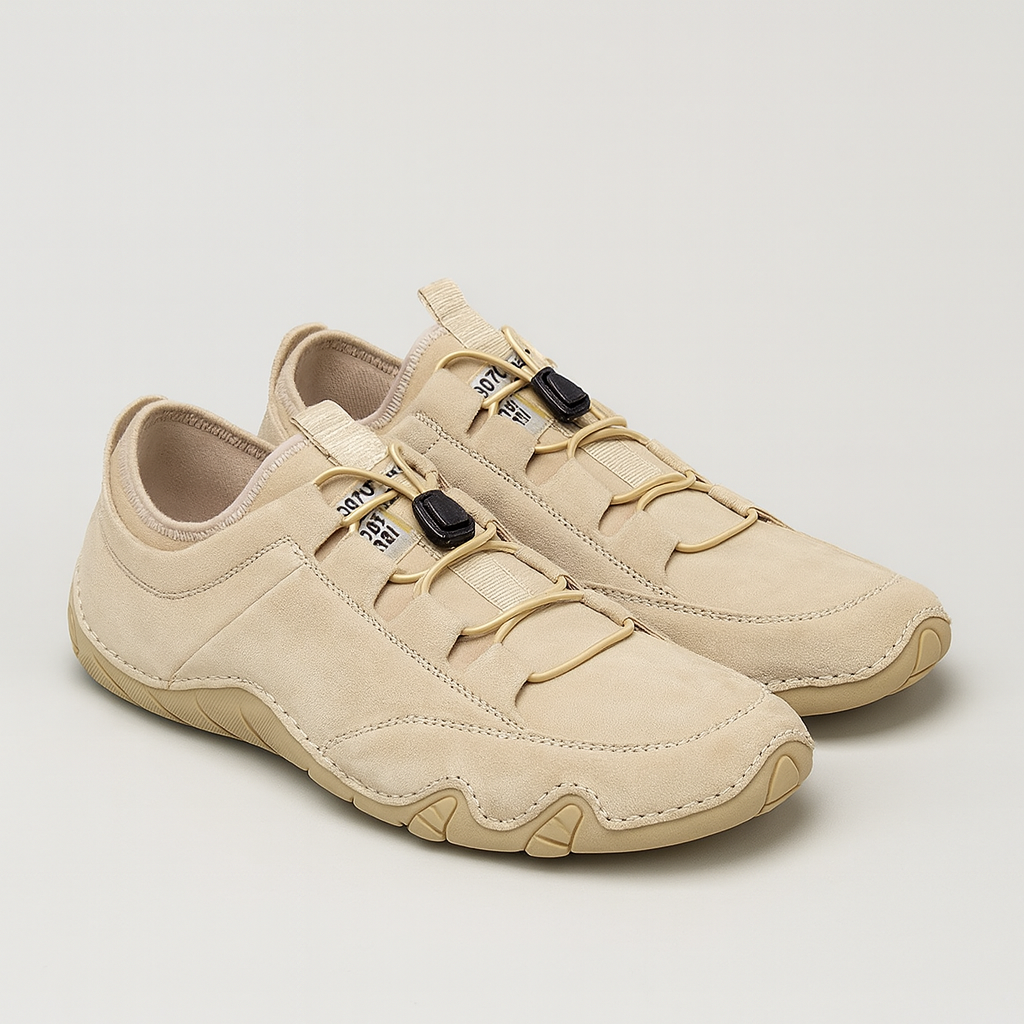 Soviska | Zamszowe buty sportowe z elastycznym zapięciem
