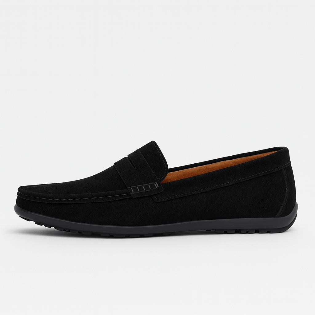 Soviska | Zamszowe mokasyny z wyściełaną wkładką