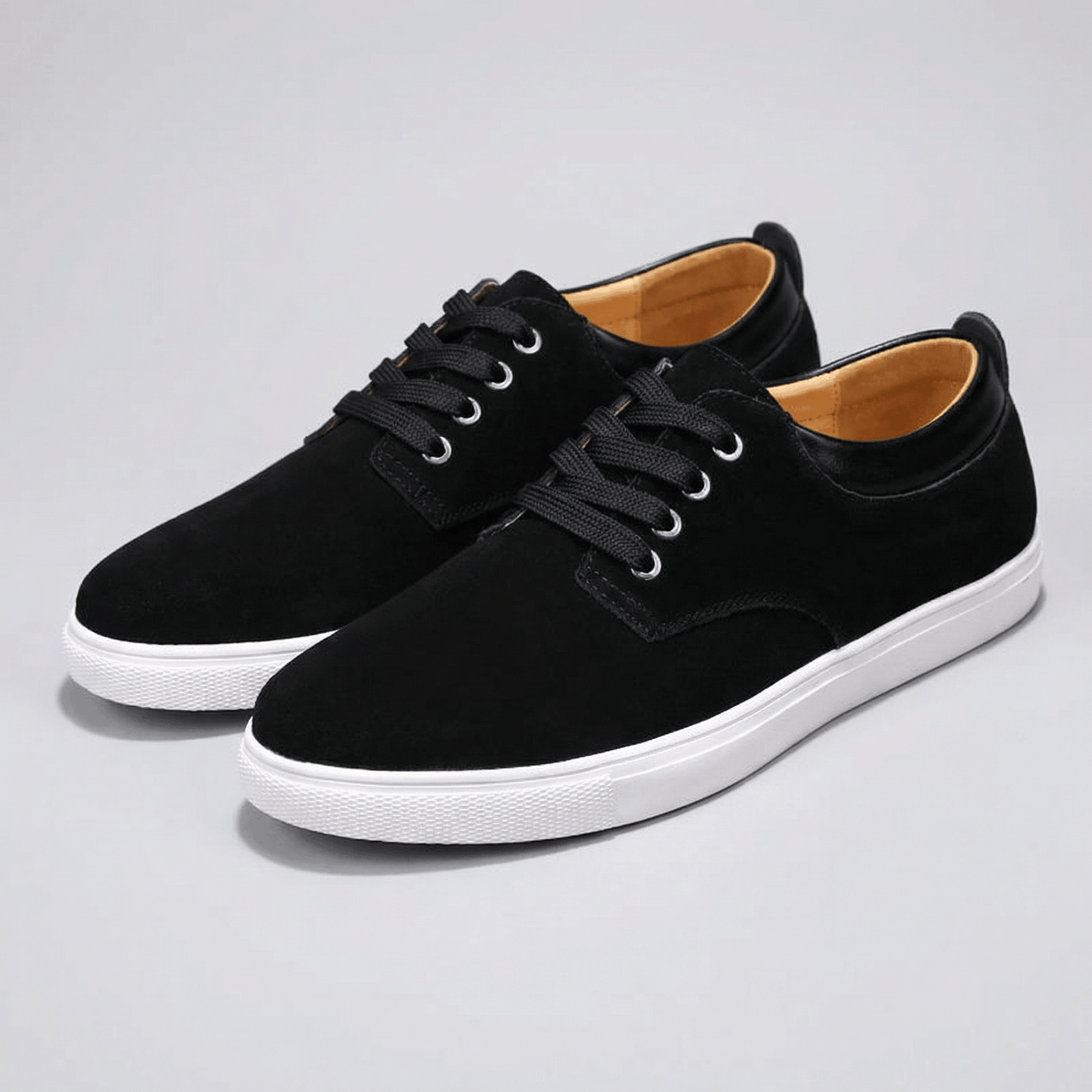 Soviska | Zamszowe trampki z wyściółką skórzaną