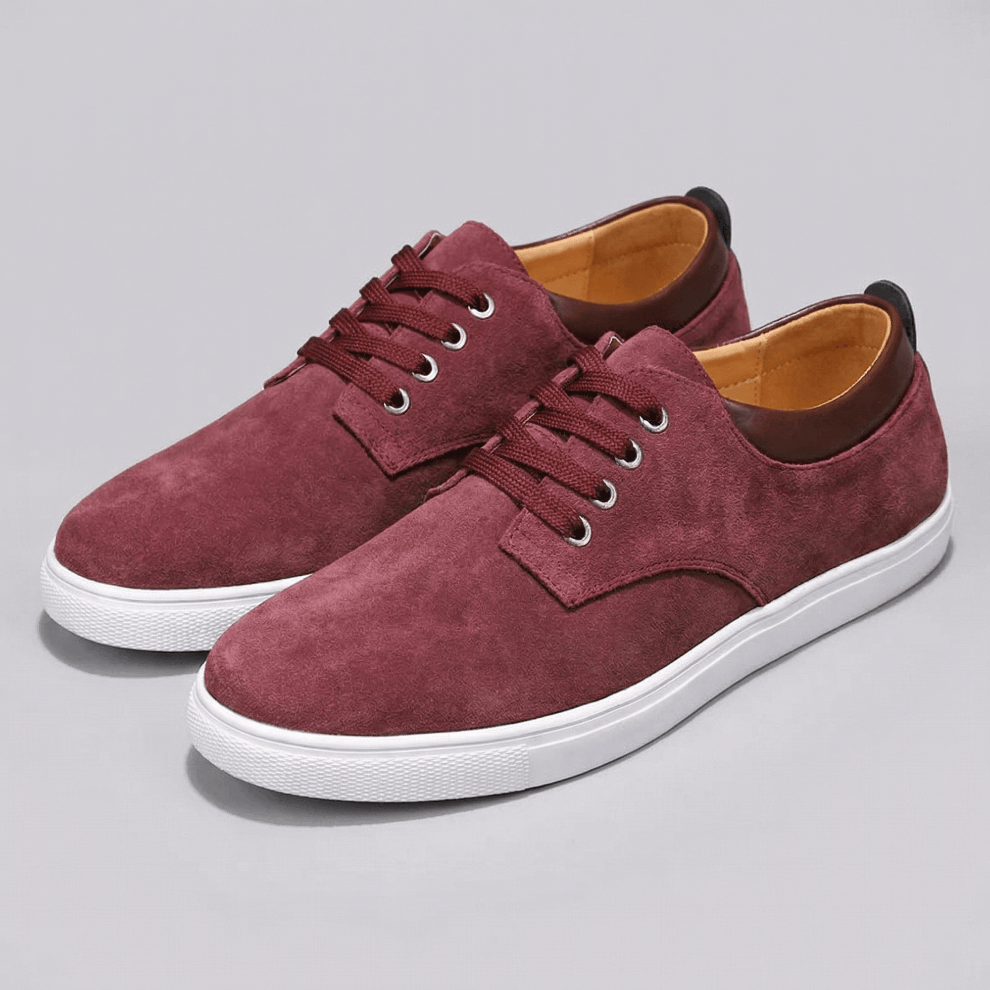 Soviska | Zamszowe trampki z wyściółką skórzaną