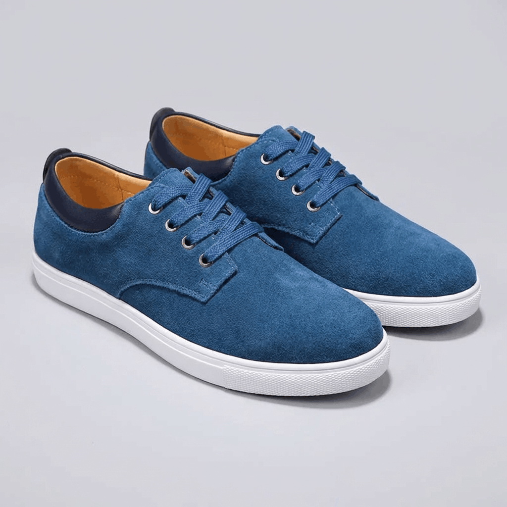 Soviska | Zamszowe trampki z wyściółką skórzaną