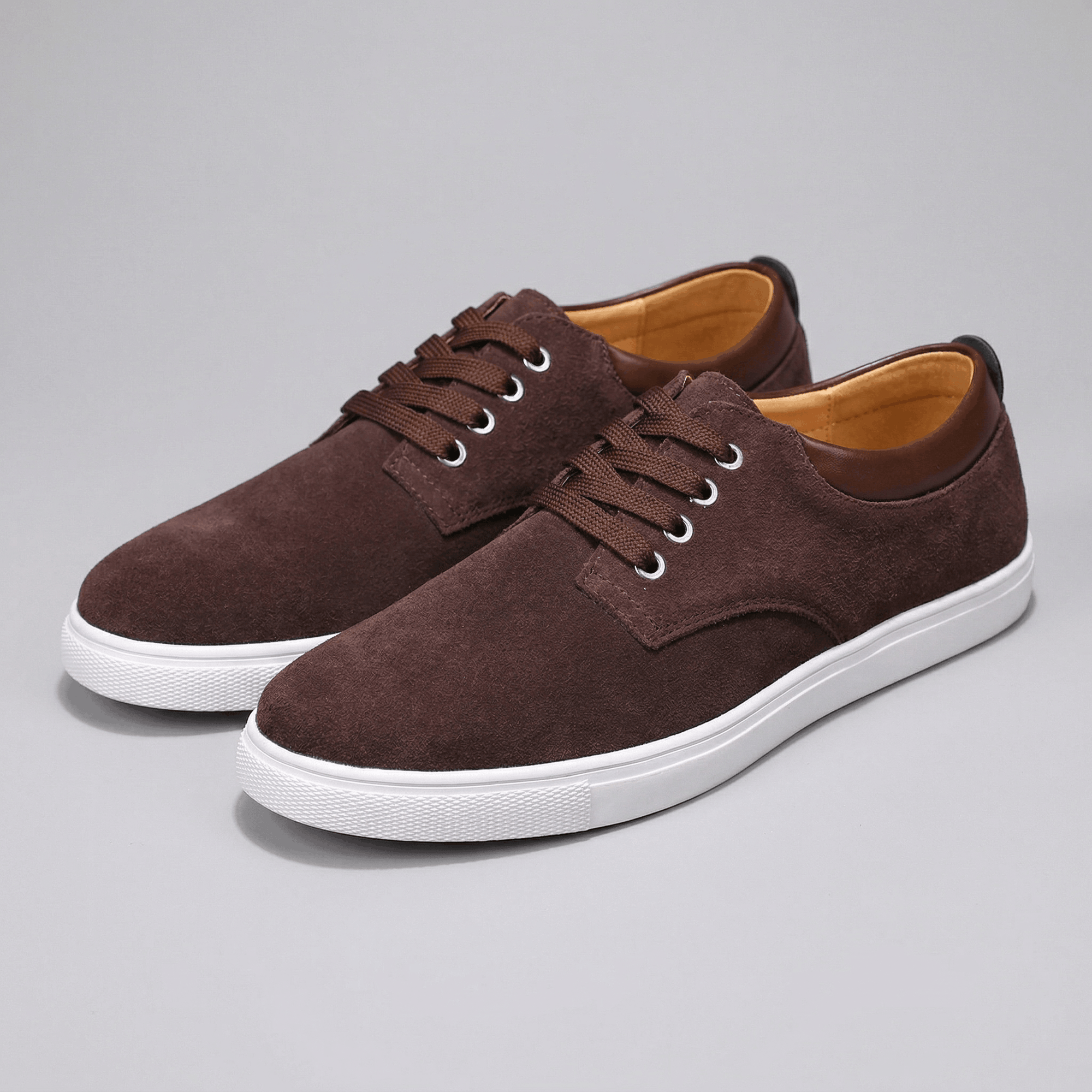 Soviska | Zamszowe trampki z wyściółką skórzaną